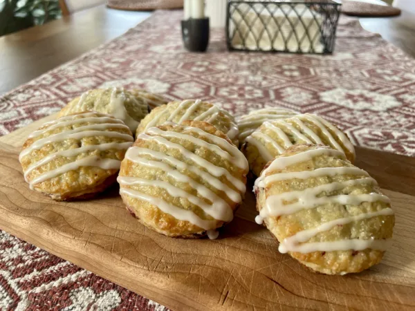 Blueberry lemon bites finished baking and ready to eat!