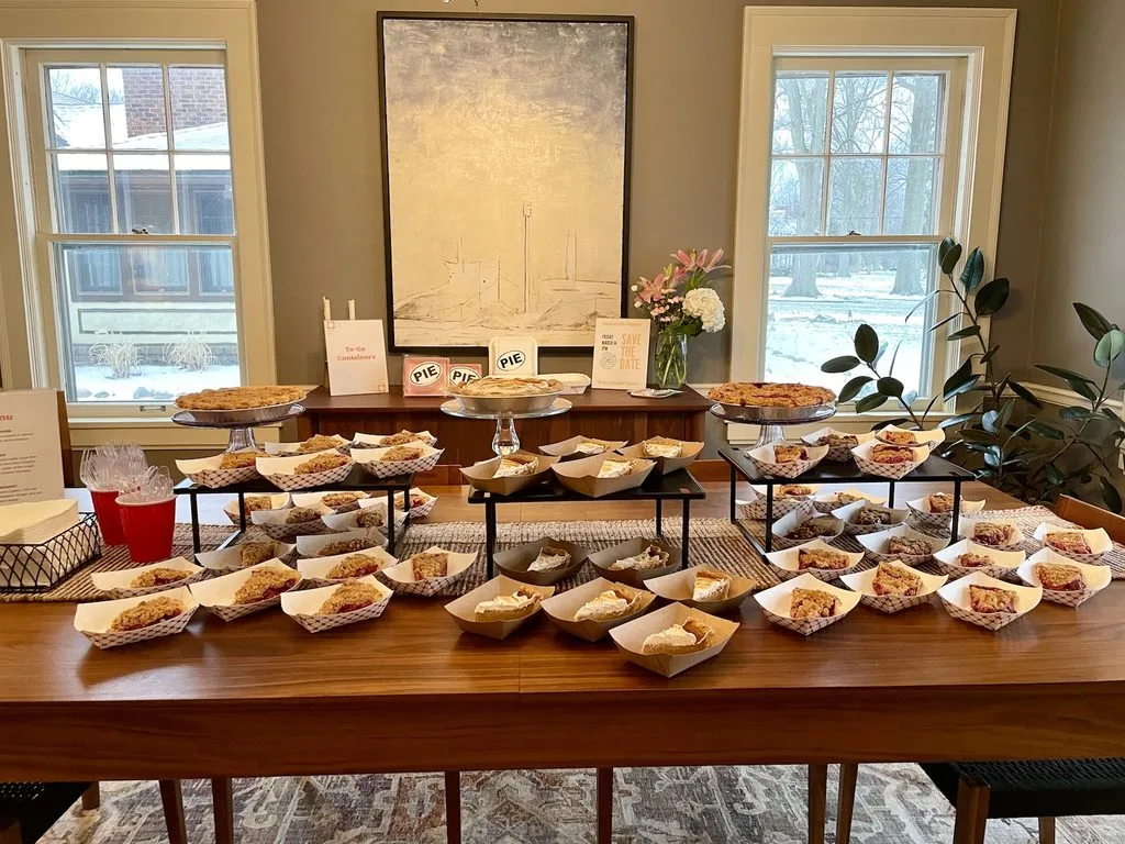 Slices of assorted pies ready for eating