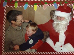 2006:  Santa brings comfort and joy. 
